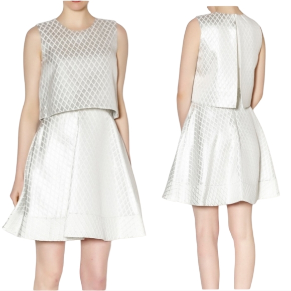 ERIN by Erin Fetherston Dresses & Skirts - Erin Fetherston birdie jacquard flaired pop-over dress